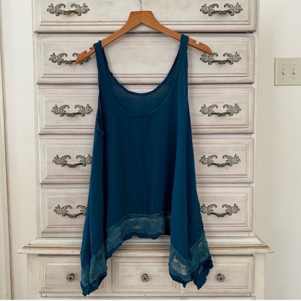 Free People Fairy Lace Trim Tank Top - Picture 4 of 7